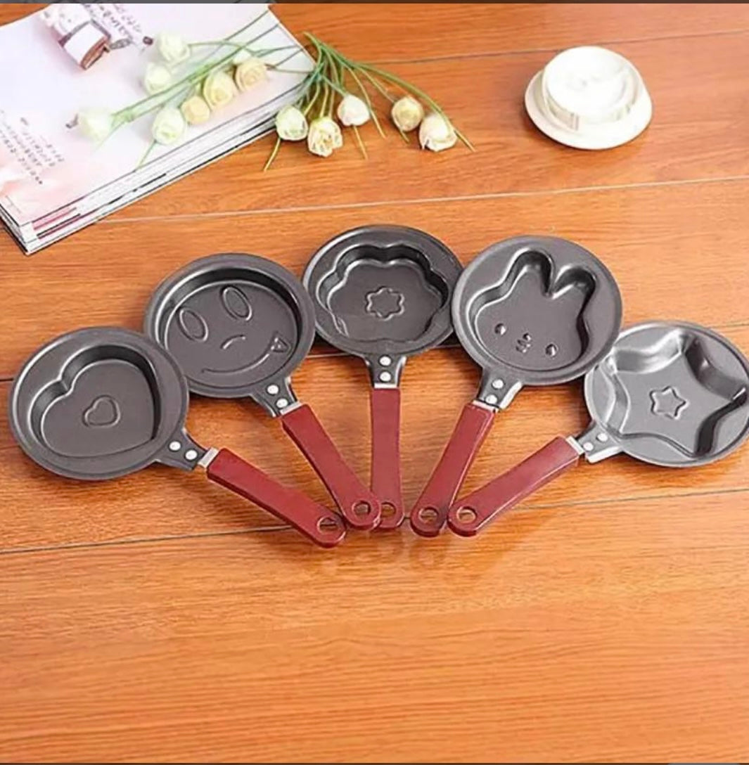 *EGG SHAPE FRYING PAN NON STICK,SIX DIFFERENT SHAPES-AVAILABLE *