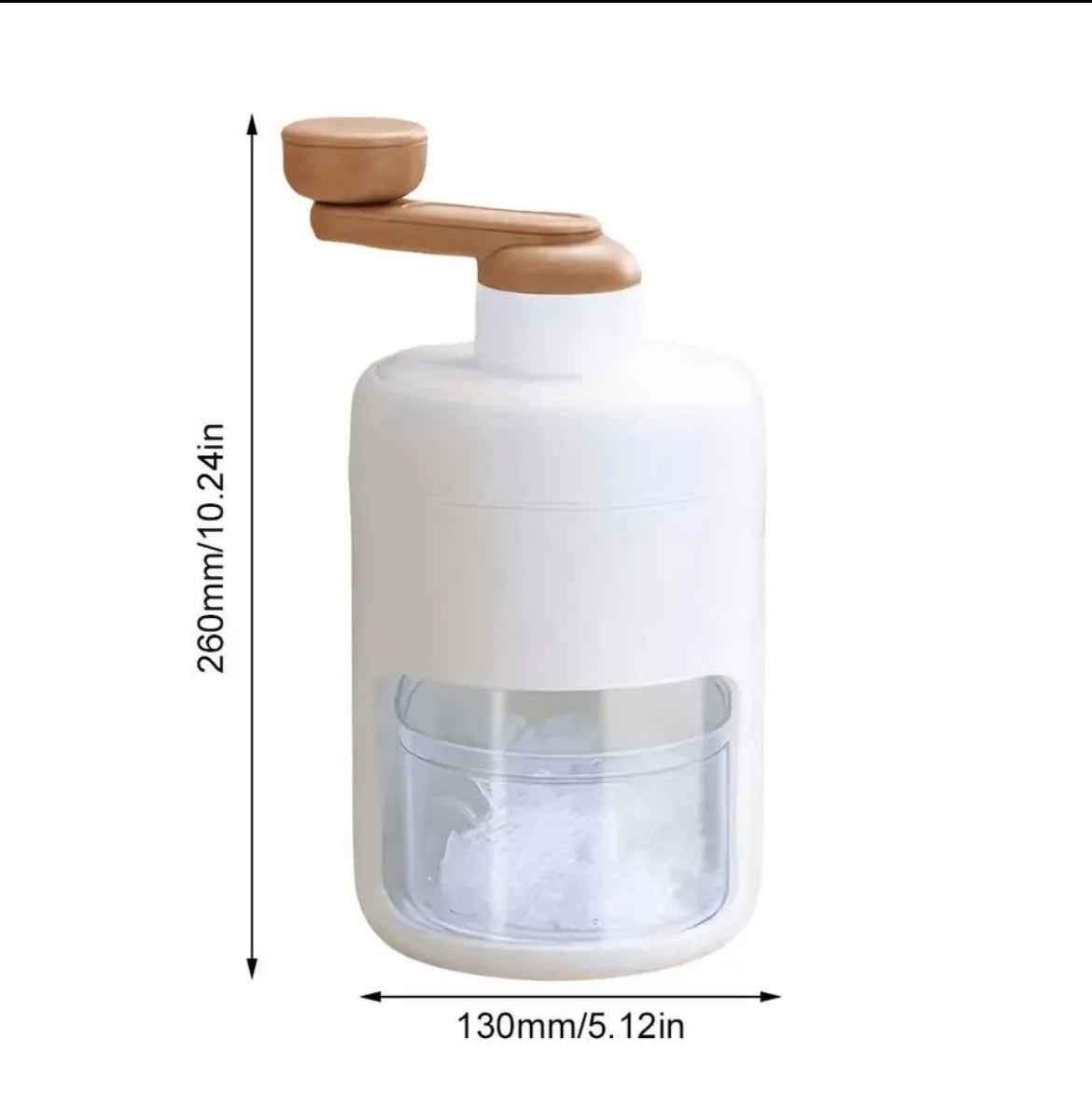 Portable Manual Shaved Ice Machine & Snow Cone Maker