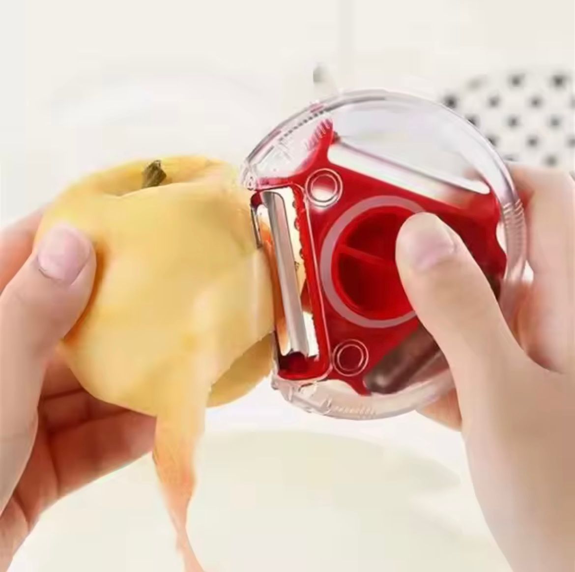 Three in-one stainless steel peeler