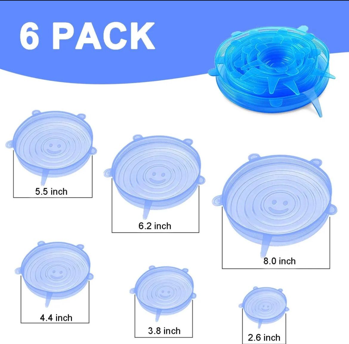 Stretch & Seal Silicone Lids - Eco-Friendly Food Storage