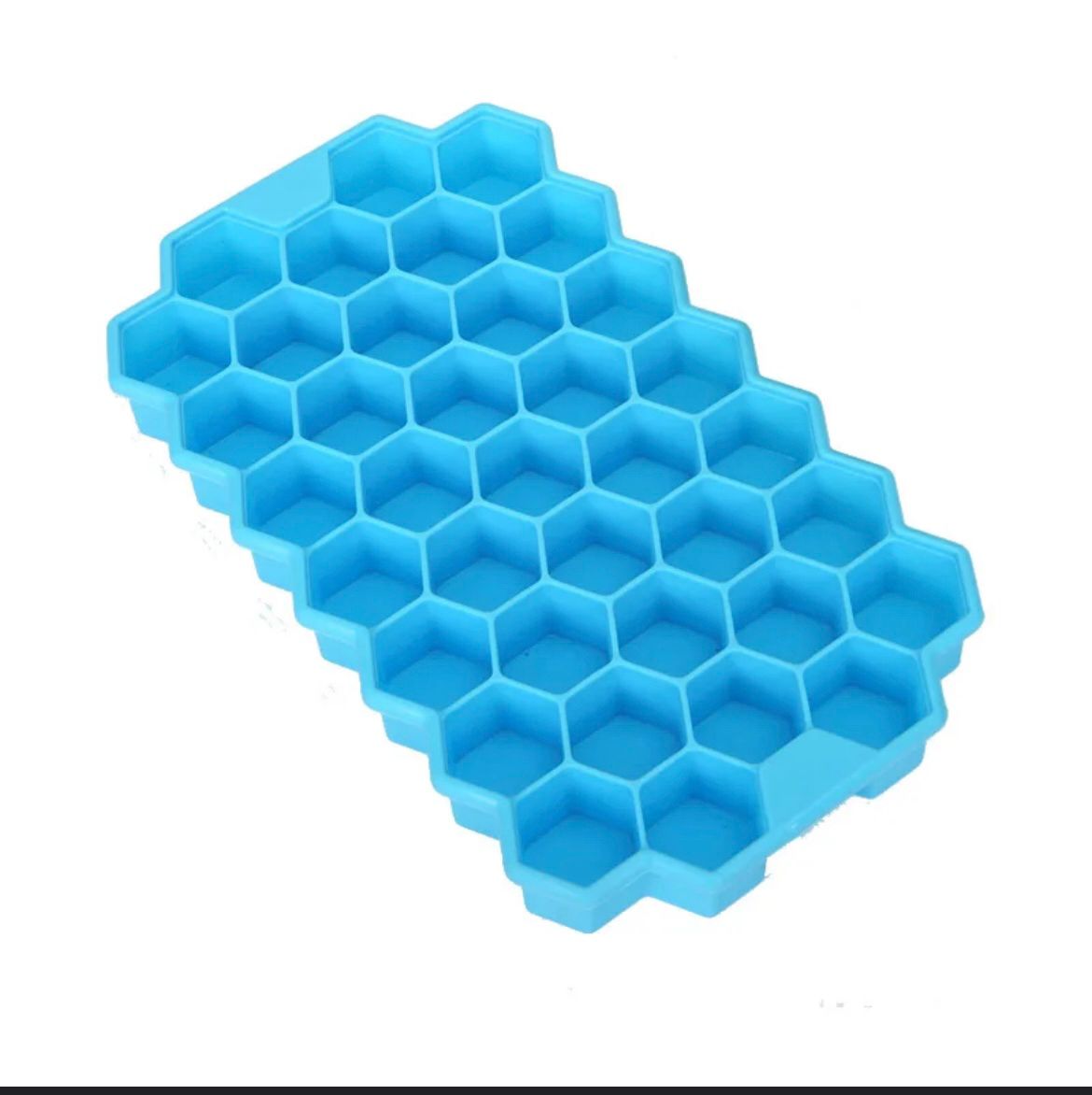 Premium Silicone Hexagon Ice Cube Tray - Non-Stick & Flexible