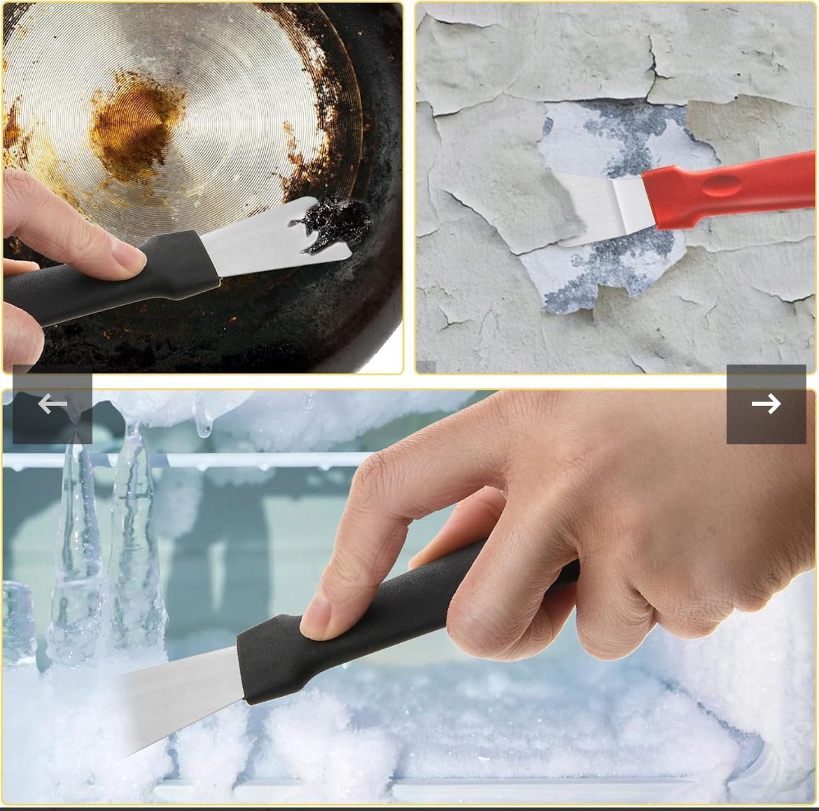Essential 3-Piece stove Cleaning Tool Set - Scraper & Brushes