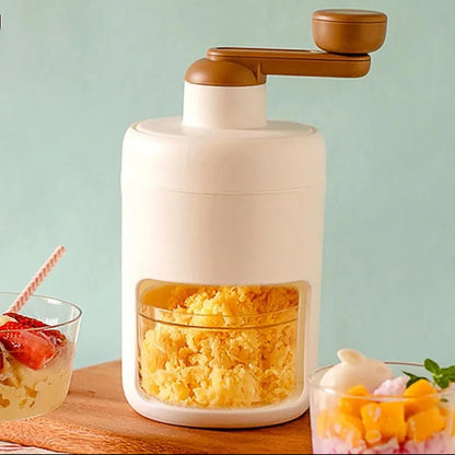 Portable Manual Shaved Ice Machine & Snow Cone Maker