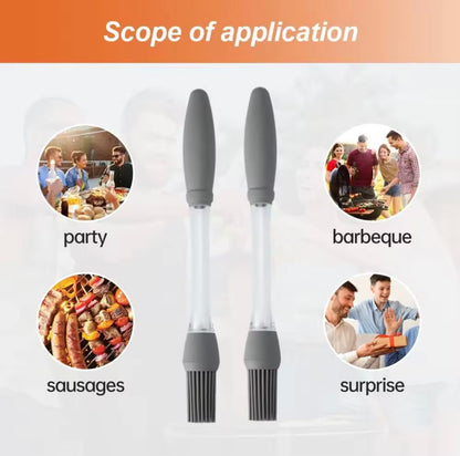 Multi purpose silicone oil brush