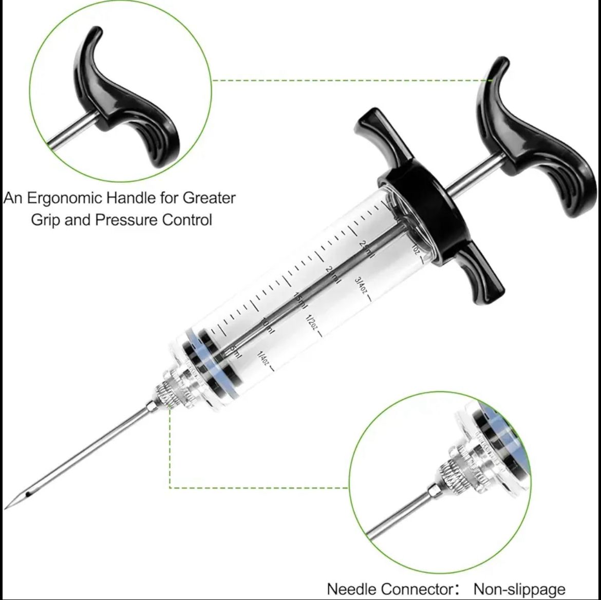 Kitchen Club Professional Meat & Poultry Marinade Injector Kit