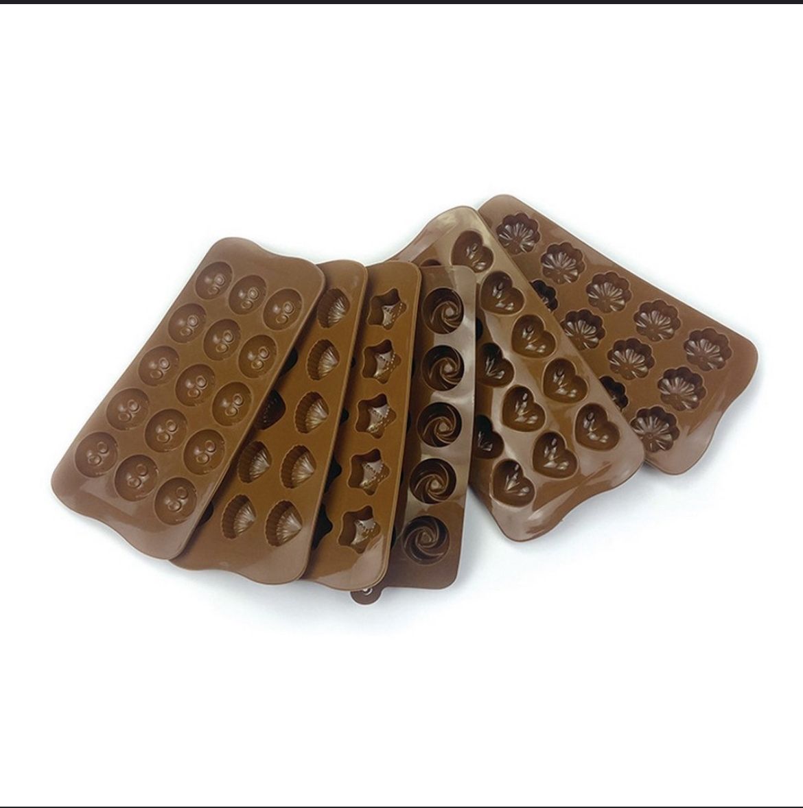 Premium Silicone Chocolate & Candy Mold - Heart & Assorted Fun Shapes