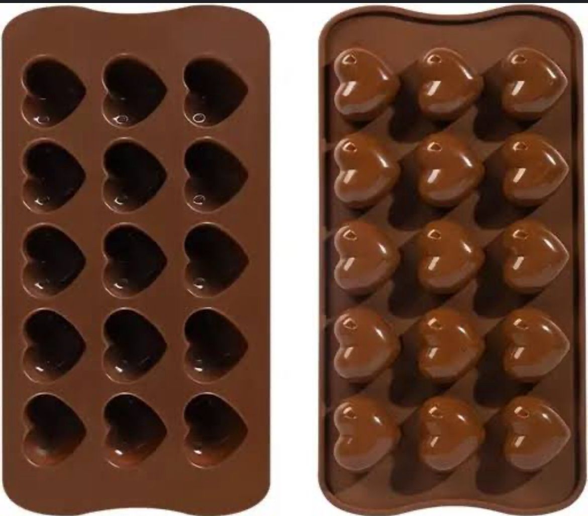 Premium Silicone Chocolate & Candy Mold - Heart & Assorted Fun Shapes
