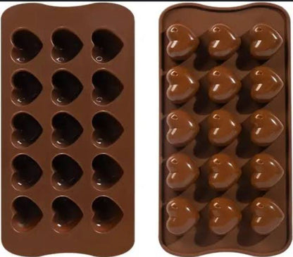 Premium Silicone Chocolate & Candy Mold - Heart & Assorted Fun Shapes